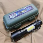 چراغ قوه زوم دار جیبی چراغ بغل مدل XPE+COB - تصویر 4