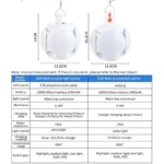 چراغ اضطراری خورشیدی مدل CAMP-2029 - تصویر 3