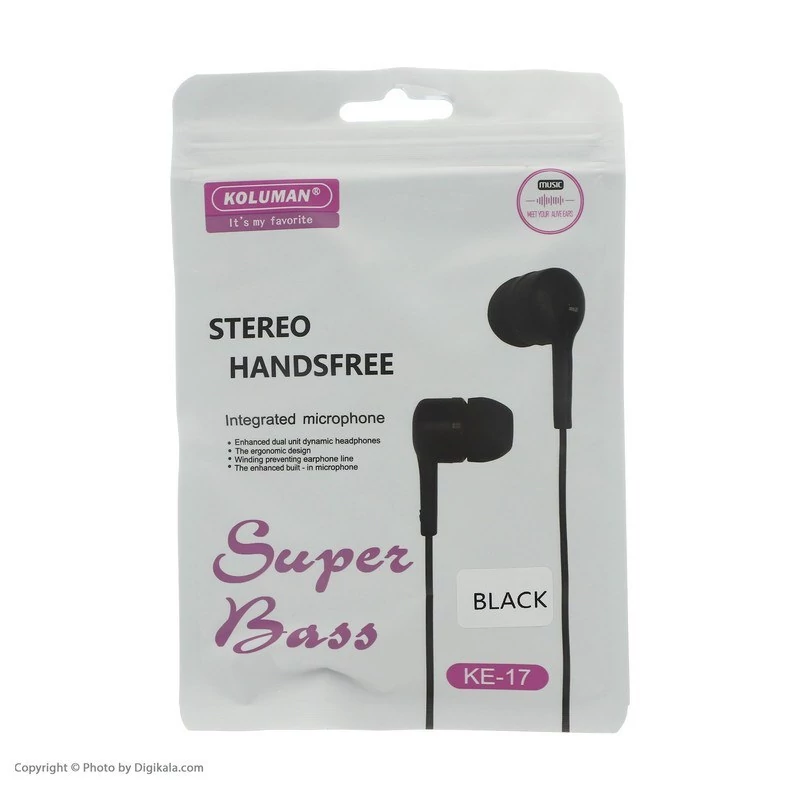 1754311987_96830 هندزفری کلومن مدل KE-17